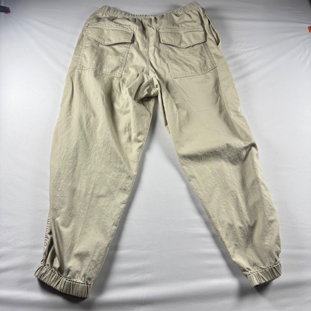 Uniqlo U Men M Tan Khaki Wide Fit Jogger Pants 321-447265 Lemaire Cotton Utility - Picture 8 of 8